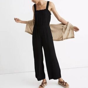 Madewell smoked tank wide leg jumpsuit